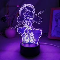 Luz noturna LED 3D Nezhas Color Changing para crianças com base