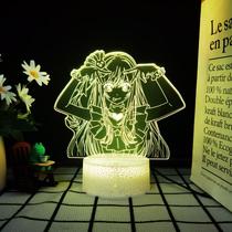 Luz noturna LED 3D Oshis No Ko Hoshinos Rubiis com mudança de cor