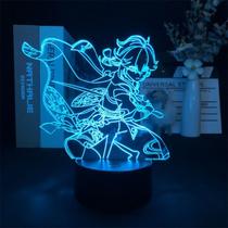 Luz noturna LED 3D Plants vs Zombies Aethers que mudam de cor