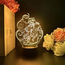 Luz noturna LED 3D Plants vs Zombies Doris Color Changing