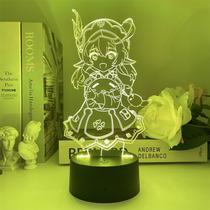 Luz noturna LED 3D Plants vs Zombies Klees Color Changing