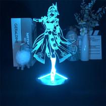 Luz noturna LED 3D Plants vs Zombies Kujous Saras Color Changing