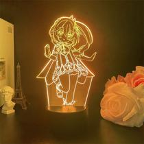 Luz noturna LED 3D Plants vs Zombies Nahidas que muda de cor
