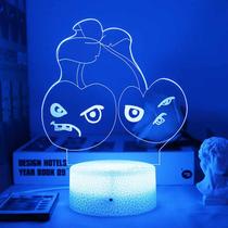 Luz noturna LED 3D Plants vs Zombies que mudam de cor para crianças Luz noturna LED 3D Plants vs Zombies que mudam de cor para crianças