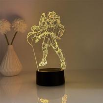 Luz noturna LED 3D Plants vs Zombies Wriothesleys Color Change