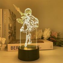 Luz noturna LED 3D Plants vs Zombies Yuns Jins que muda de cor