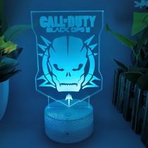 Luz noturna LED 3D que muda de cor Call of Duty Black Ops Luz noturna LED 3D que muda de cor Call of Duty Black Ops