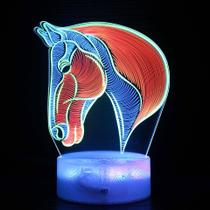 Luz noturna: LED 3D que muda de cor, cavalos, animais para crianças Luz noturna: LED 3D que muda de cor, cavalos, animais para crianças