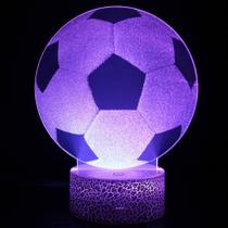 Luz noturna LED 3D que muda de cor de futebol para crianças Luz noturna LED 3D que muda de cor de futebol para crianças