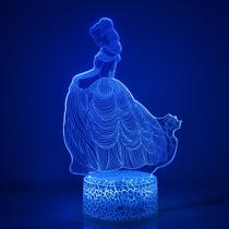 Luz noturna LED 3D que muda de cor para crianças e belezas Luz noturna LED 3D que muda de cor para crianças e belezas