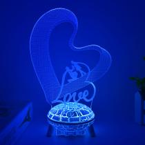 Luz noturna LED 3D que muda de cor para crianças e crianças Luz noturna LED 3D que muda de cor para crianças e crianças