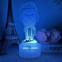 Luz noturna LED 3D que muda de cor para crianças Salahs Football Luz noturna LED 3D que muda de cor para crianças Salahs Football