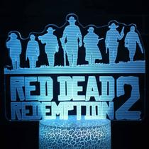 Luz noturna LED 3D que muda de cor Red Dead Redemption