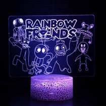 Luz noturna LED 3D Rainbows Friends Color Changing Kids Luz noturna LED 3D Rainbows Friends Color Changing Kids