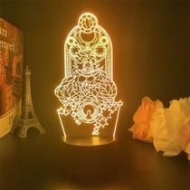 Luz noturna LED 3D Saints Seiyas Leos Mycenaes Sagas