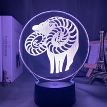 Luz noturna, LED 3D, sete pecados capitais, luxúria, mudança de cor Luz noturna, LED 3D, sete pecados capitais, luxúria, mudança de cor