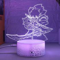 Luz noturna LED 3D Solos Levelings Changing Color Changing para crianças Luz noturna LED 3D Solos Levelings Changing Color Changing para crianças