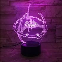 Luz noturna LED 3D Stars Treks Deeps Spaces Nines