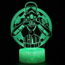Luz noturna LED 3D Storms Troops Imperials Stormtroopers Luz noturna LED 3D Storms Troops Imperials Stormtroopers
