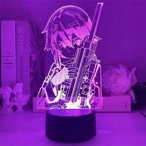 Luz noturna LED 3D Sword Art Online Asada Shino para crianças Luz noturna LED 3D Sword Art Online Asada Shino para crianças