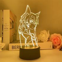 Luz noturna LED 3D Sword Art Online Asada Shino para crianças Luz noturna LED 3D Sword Art Online Asada Shino para crianças