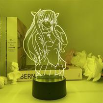 Luz noturna LED 3D Tema Fate Stay Night Tohsaka Rin