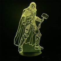 Luz noturna LED 3D Thors Color Changing para crianças com base Luz noturna LED 3D Thors Color Changing para crianças com base