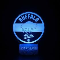Luz noturna, LED 3D, toque colorido, controle remoto, futebol
