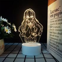 Luz noturna LED 3D Toradoras Aisakas Taigas com mudança de cor