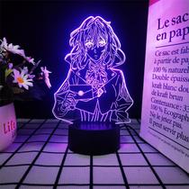 Luz noturna LED 3D Violets Evers Gardens Violets Evergardens Luz noturna LED 3D Violets Evers Gardens Violets Evergardens