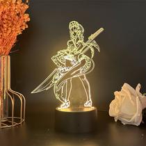 Luz noturna LED 3D Zenless Zones Zeros Ellens Joes Color Cha Luz noturna LED 3D Zenless Zones Zeros Ellens Joes Color Cha