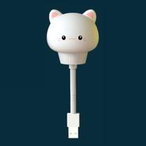 Luz Noturna Led Bebê USB Controle Remoto Dimerizável - Gatinho