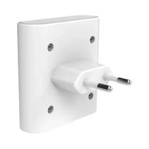 Luz Noturna LED Branca Quente Com Plugue EU, Luminária De Parede Para Quarto, Corredor, Banheiro,