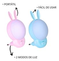 Luz noturna led coelho 0.5w bivolt