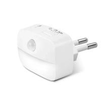 Luz Noturna LED Com Sensor De Movimento 3 Cores AC85-265V Indução Infravermelha PIR Soquete EU US