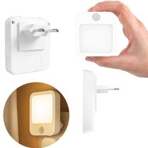 Luz Noturna LED com Sensor de Presença e Brilho Ajustável Luz Noturna LED com Sensor de Presença e Brilho Ajustável