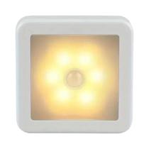 Luz Noturna LED Controlada Por Movimento, Lâmpada Inteligente Operada Por Bateria Com Sensor De