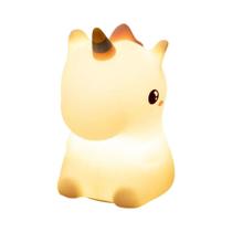 Luz Noturna LED De Silicone Em Forma De Unicórnio Para Crianças, Recarregável via USB, Decoração De Luz Noturna LED De Silicone Em Forma De Unicórnio Para Crianças, Recarregável via USB, Decoração De