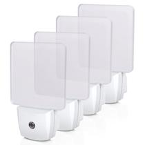Luz noturna LED DEWENWILS Plug-in com sensor de luz, pacote com 4