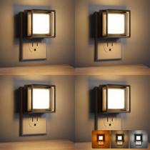 Luz noturna LED DoresShop, pacote com 4 sensores plug-in do crepúsculo ao amanhecer Luz noturna LED DoresShop, pacote com 4 sensores plug-in do crepúsculo ao amanhecer