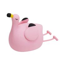 Luz Noturna LED Flamingo Rosa Recarregável Com Três Níveis De Brilho Luminária De Quarto Ao Lado Da