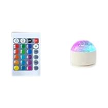 Luz Noturna LED Galáxia Aurora Céu Estrelado RGB 16 Cores Projetor De Ondas De Água Decoração De