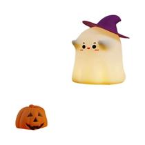 Luz Noturna LED Infantil De Halloween Em Silicone, Luminária De Mesa Em Forma De Cogumelo, Abóbora E Luz Noturna LED Infantil De Halloween Em Silicone, Luminária De Mesa Em Forma De Cogumelo, Abóbora E