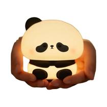 Luz Noturna LED Infantil Em Forma De Panda, Carregamento USB, Timer Inteligente, Decoração Para Mesa Luz Noturna LED Infantil Em Forma De Panda, Carregamento USB, Timer Inteligente, Decoração Para Mesa