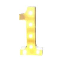 Luz Noturna LED Luminosa Em Formato De Letra 16/22CM, Lâmpada DIY De Alfabeto E Números a Pilha,