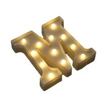 Luz Noturna LED Luminosa Em Formato De Letra 16/22CM, Lâmpada DIY De Alfabeto E Números a Pilha,