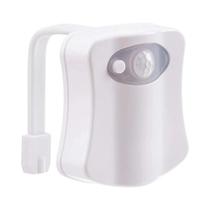 Luz Noturna LED Para Banheiro Com Sensor De Movimento E 8 Cores, Iluminação Para Vaso Sanitário,