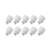 Luz Noturna LED Portátil Branca Quente E Fria, Mini USB, Plugue EU, Lâmpada Decorativa Para Quarto E