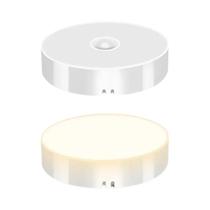 Luz Noturna LED Recarregável via USB com Sensor de Movimento - Ideal para Armário, Cozinha e Escada