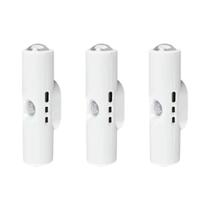 Luz Noturna LED RGB De Dupla Cabeça Com Sensor De Movimento, Lâmpada Magnética Recarregável Para
